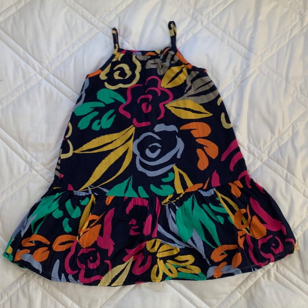 Baby Gap Navy Floral Tank Dress. Size 4T.
